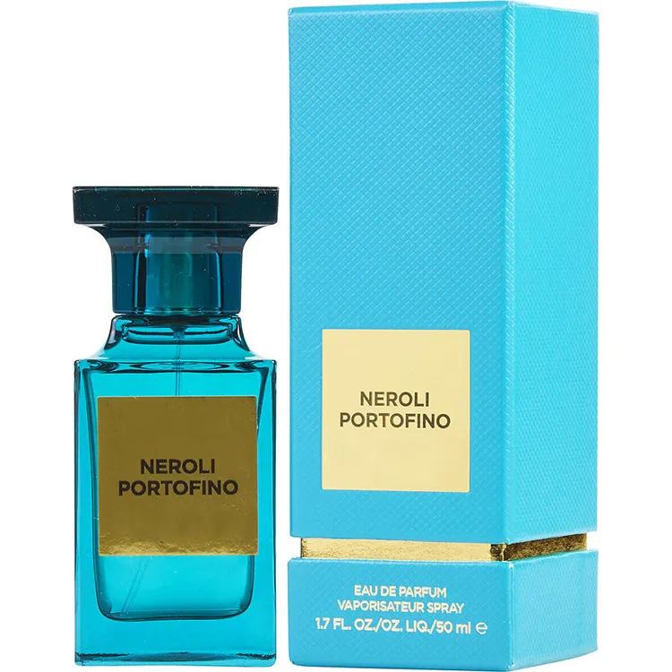 kvinna parfym Neroli Portofino Forte Läder Citrus Notes Högsta Spray kvinnor fyrkantig blå flaska 100ml EDP Snabbporto