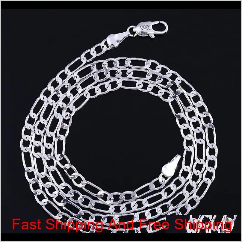 fashion 2mm 18k gold and silver plated figaro chain necklace women casual classic jewelry diy chains unisex