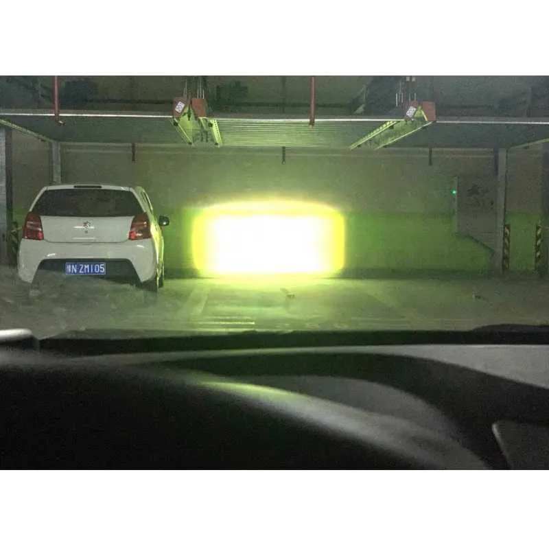 Bilens strålkastare 56W 7200LM Automotive Laser Headlight Lampor Lins Ljus Auto LED Projektor FOG LAMP MODIFIKATION HEADLAMP H11 H7 9005 9006