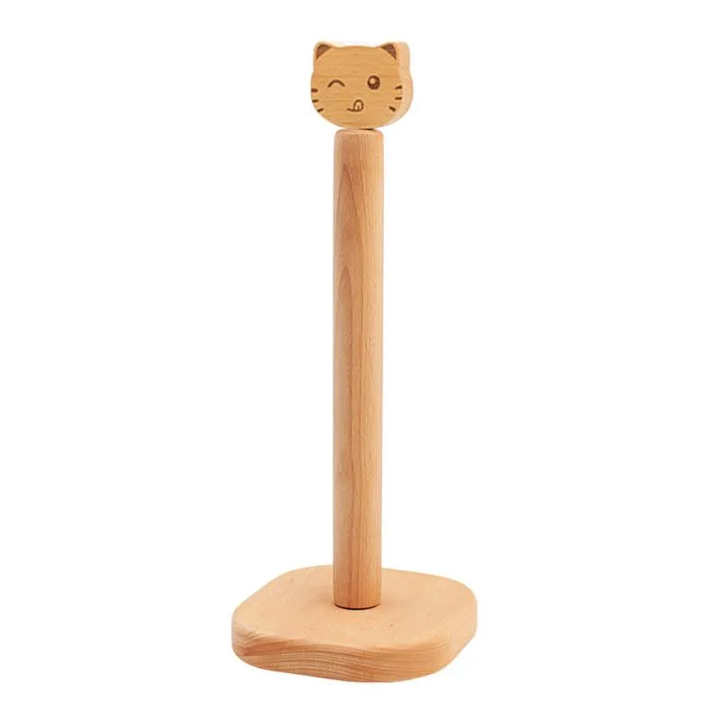 Bear Toilet Roll Holder Roll Desktop Organizer Anti Skid Easy Tear