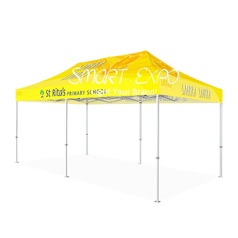 13x26 Heavy Duty Gazebo Namiot reklamowy z ramą aluminiową 600D Drukowanie poliestrowe