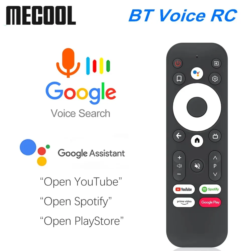 Remplacement d'origine de la télécommande vocale Mecool KM7 BT pour KM7 Google Certified Voice Android TV Box