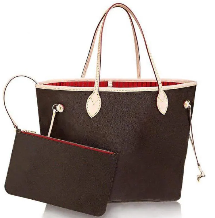 Handtas Hoge kwaliteit damestas Europa kleur designer handtassen luxe klassieke print schoudertassen portemonnees 2-delige set