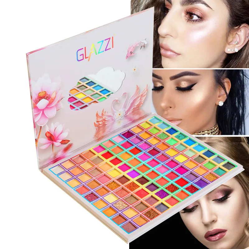 99 Colors Eyeshadow Palette Holographic Fluorescent Shiny Matte Glitter Pigment Eye Shadow Pallete Eyes Makeup