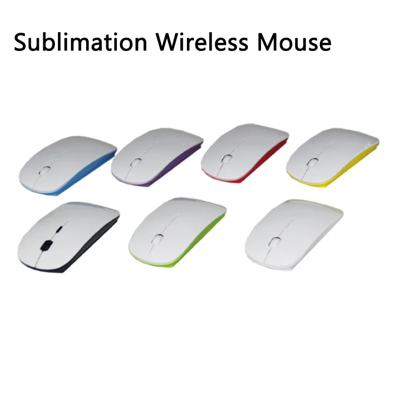 Sublimation ultradünne Mini-Wireless-Maus für Touch-Scrollrad, Computermäuse, Wärmeübertragungsbeschichtung, Laptop-Zubehör