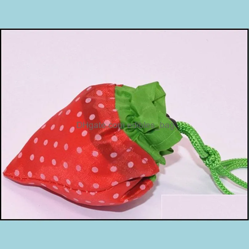 Creative Kids Lovely Gift Storage Bag Wrap Folding Portable Polyester Fiber Fruits Eco Friendly Usable Shopping Bags 2 6xs