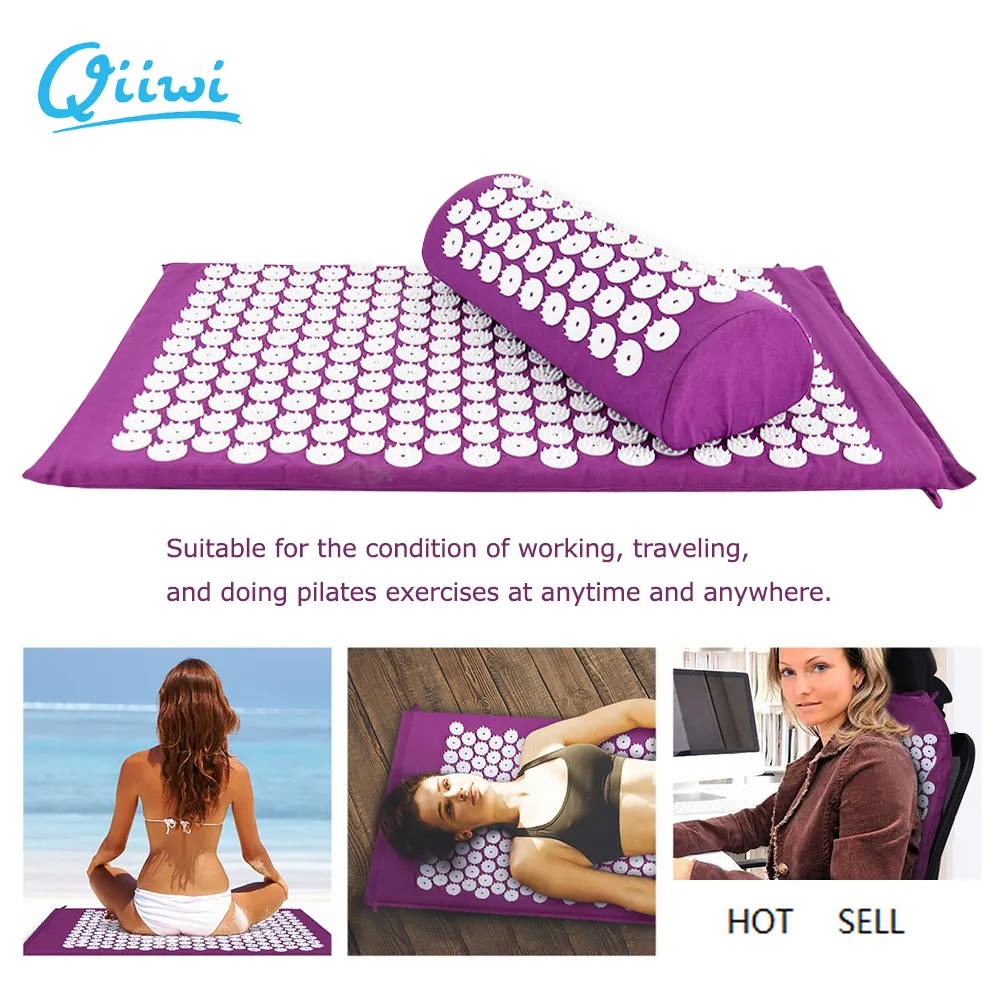 Yoga Set Fitness Exercise Thick Massage Pad Cushion for Back Fitness