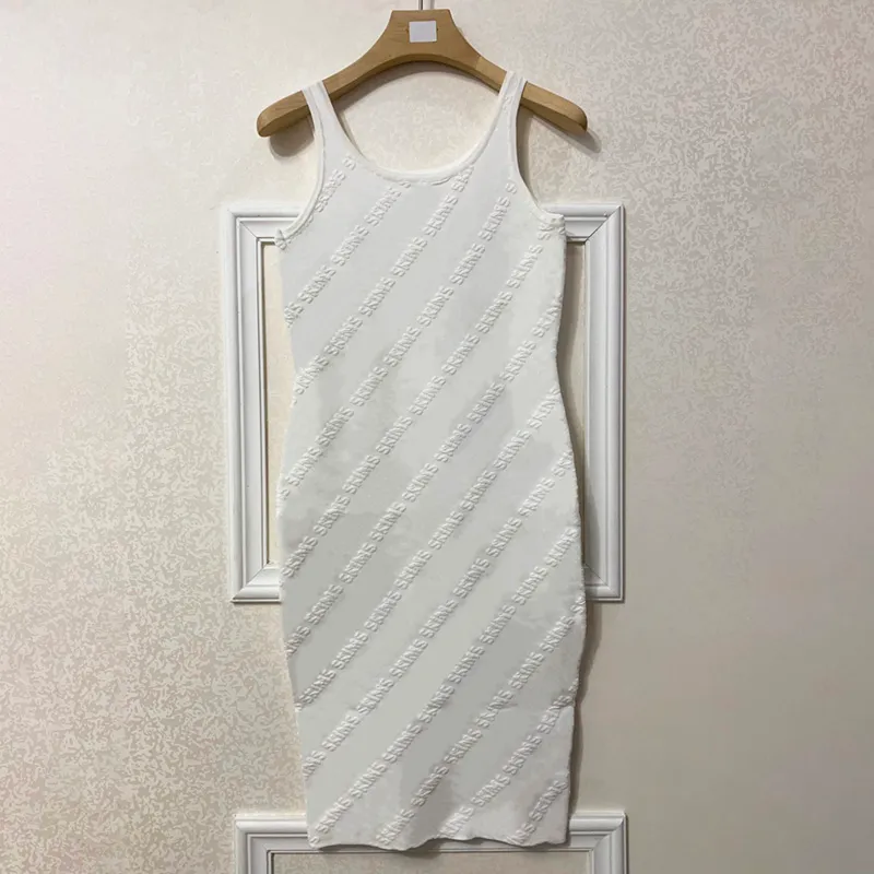 Vestido Sexy para mujer, vestido ajustado a la moda, tirantes, vestidos ajustados ajustados, faldas de punto informales estampadas para mujer, Color puro