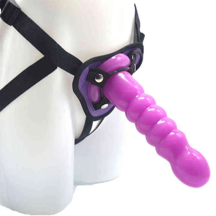 NXY Dildo Giocattoli sessuali lesbici che indossano il dispositivo di masturbazione della spina anale del pene Pantaloni del marito e della moglie 0221