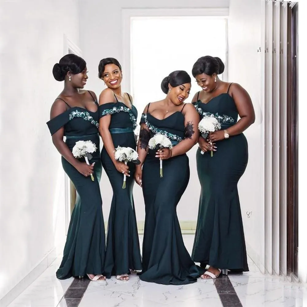 black bridesmaid dresses with green sash Black Bridesmaid Dress with White Sash
