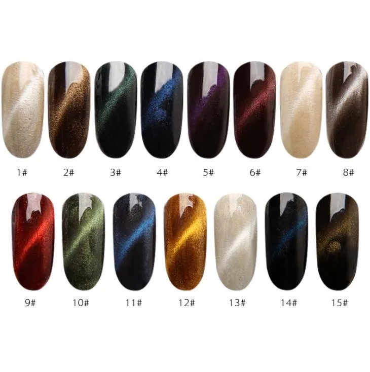 Born Pretty 6 Boxes 3D Cat Eye Magic Mirror Powder Uv Gel Polish Nail Glitter Magnetic Pigment Dust