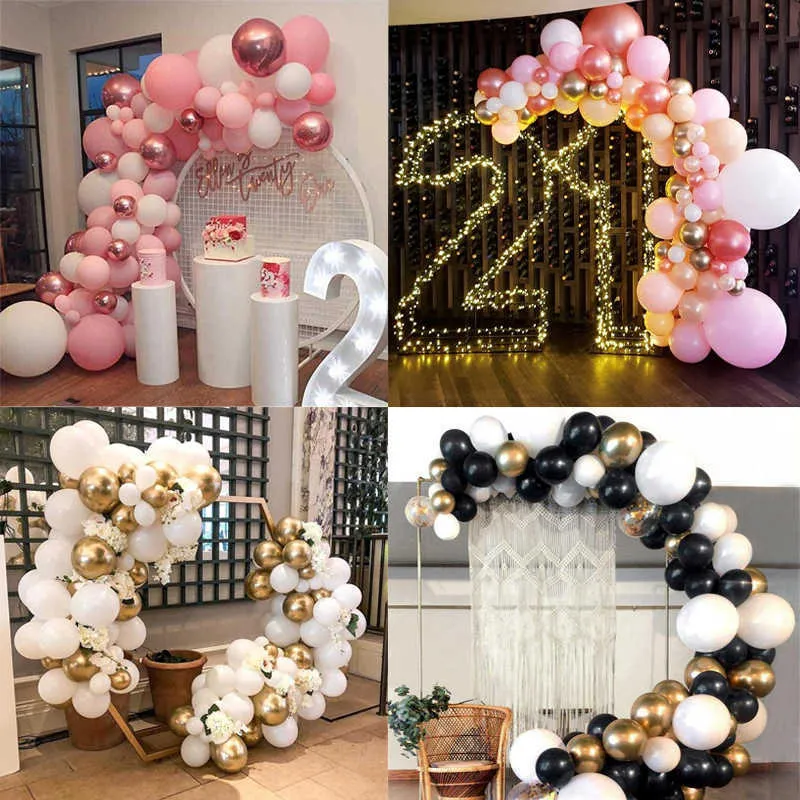 73/77 / 85 sztuk / zestaw Walentynki Balon Lateksowy Łuk Balon Łańcuch Party Wall Decor Urodziny Wesele Decor Baby Shower Girls 210626