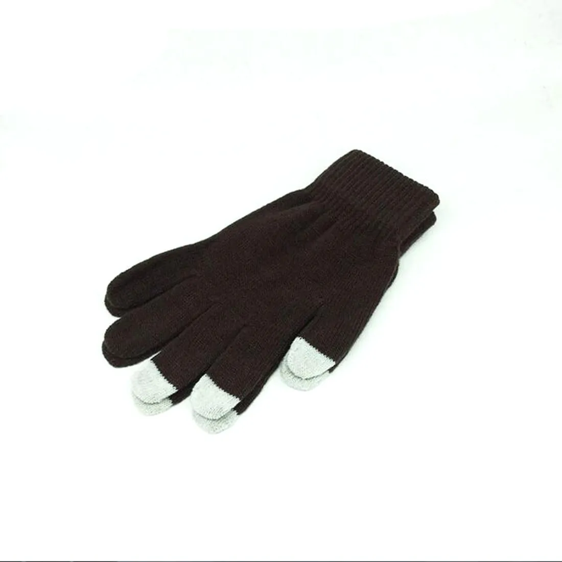 Gants à écran tactile gants à écran tactile pour téléphone intelligent tricotés pour femmes laine d'hiver impression gants chauds pour hommes peuvent être logo personnalisé