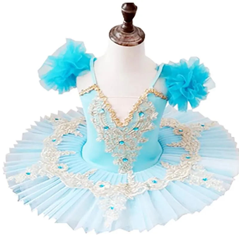 Stage Wear 2021 Songyuexia Children's Dance Dress Girl's Ballet Skirt Women Swan Lake Blue Pink Professional Tutu