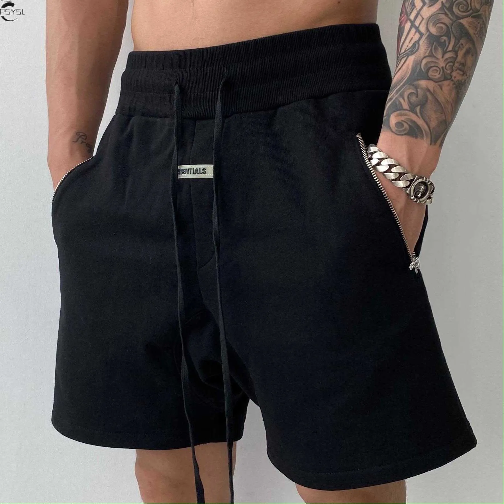 Ren färg Ny mäns shorts sommar varumärke kläder hip hop streetwear manlig kort byxa siksilk avslappnad silke män shorts 2021 x0705