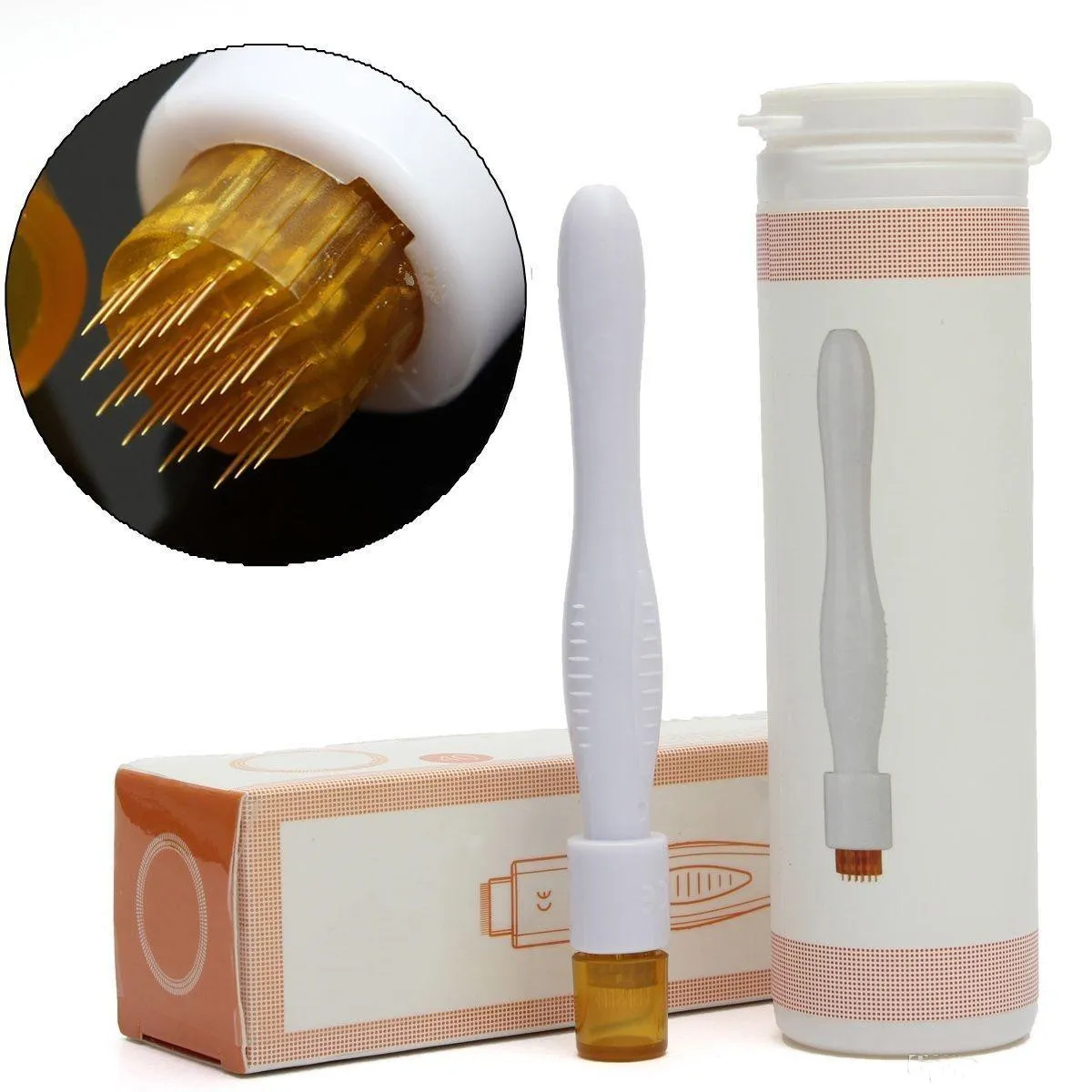 Högkvalitativ 40 stift Derma Stamp Titanium Micro Needles 1,0 mm dermastamp för håravfallsbehandling med fabrikspris
