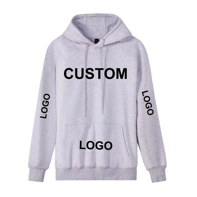 Men's Hoodies & Sweatshirts Custom Hoodie Pullover Men Design Printing Embroidery Blank High Quality Wholesale