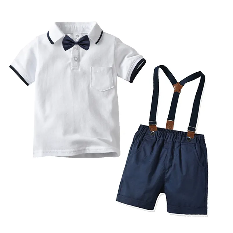 Bambini Big Bambini Abbigliamento Abbigliamento Set di abbigliamento Boy Tuta 80 140 cm Camicia 3 8 anni Vestito da gentleman 2pcs Bambini vestiti