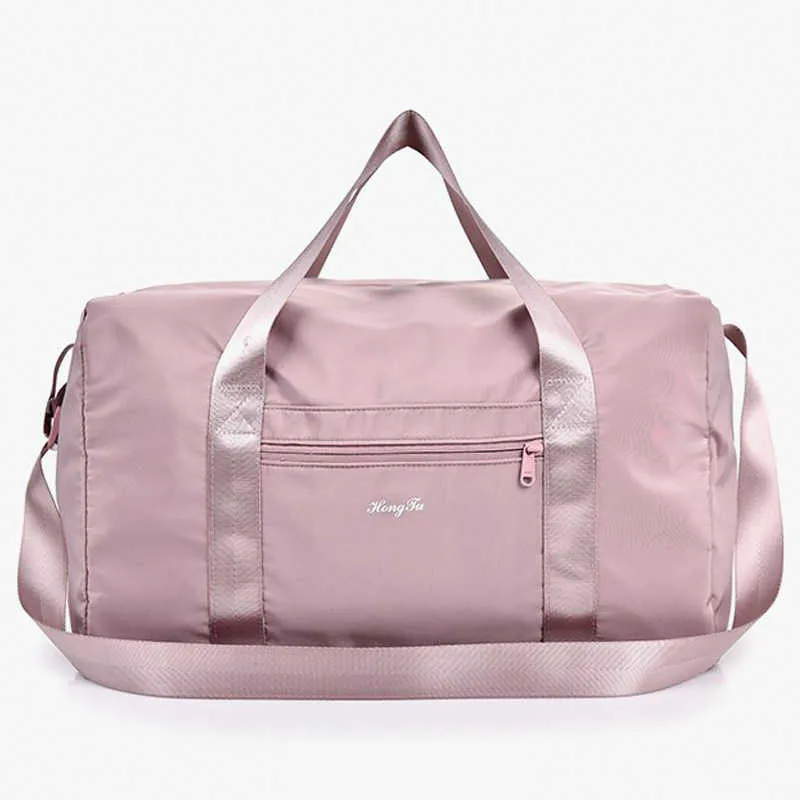 Bolso rosa gimnasio natación viaje entrenamiento deportes para mujer mano mujer moda Q0705