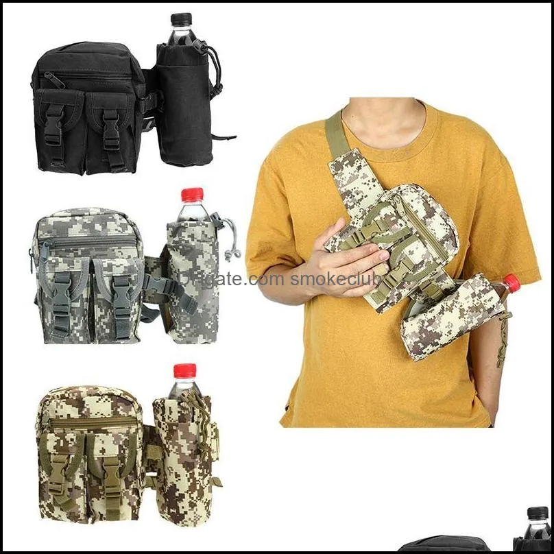 Sport Outdoors Mężczyźni Talia Torba Wojskowy Tactical Plecak Kamuflaż Molle Shoder Turystyka Cam Wspinaczka Daypack Day Torby Dr