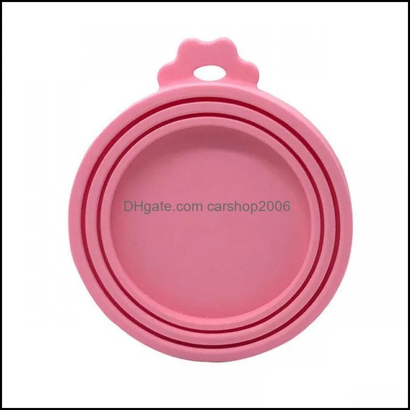 NEW6 Colors Silicone Pet Food Sealed Cans Lids Universal Size Fit 3 Standard Size Food Can Lid GWD11946