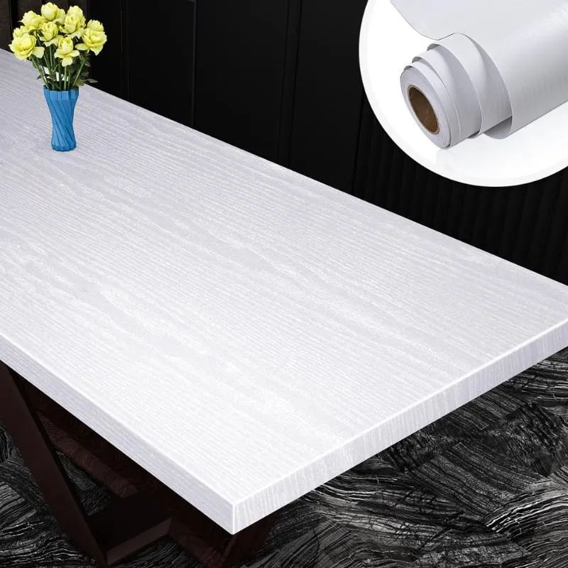 Sfondi moda legno grano autoadesivo wallpaper wallpaper adesivi murali impermeabile in PVC camera da letto porta armadio armadio mobili arredamento arredamento