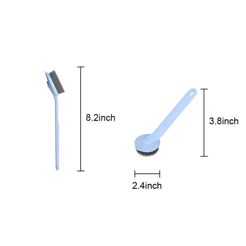 High Quality Long Handle Solid Color Pot Brush Kitchen Can Be Hung Plastic Cleaning Brush Pots Dish-washing Brushes XG0361