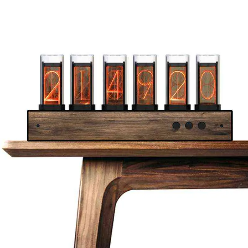 Luxury RGB LED Digital Time Tube Candle Clock Silent Desktop Candle