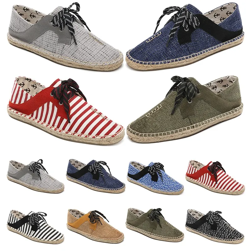 Canvas skor andningsbara halm hampa rep mens kvinna stor storlek 36-44 EUR mode andas bekväm svart vit grön avslappnad nio 135