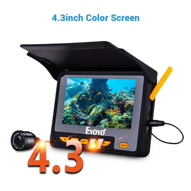 Eyoyo EF05PRO 5 Inch Fish Finder Camera With 4.3 20M Underwater Lens,  8500mAh Battery, Infrared LED Night Vision Original From Huhaiya, $104.9