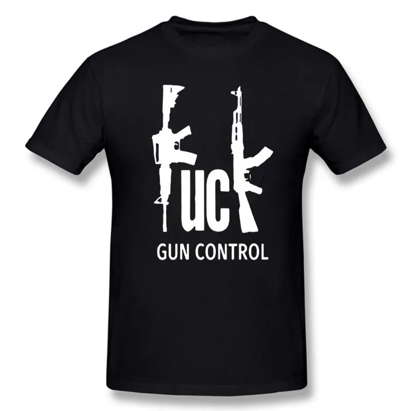 Erkek T-Shirt Gun Kontrol Doğum Günü Komik Unisex Grafik Bağbozumu Serin Pamuk Kısa Kollu T Shirt O-Boyun Harajuku T-Shirt