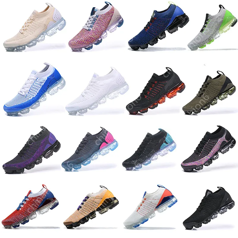 Schuhe 2018s 2019s Fly Mens Running Shoes Triple Black White Moc 2 Laceless des chaussures Breathable Women Trainers Zapatos Outdoor Sports Sneakers