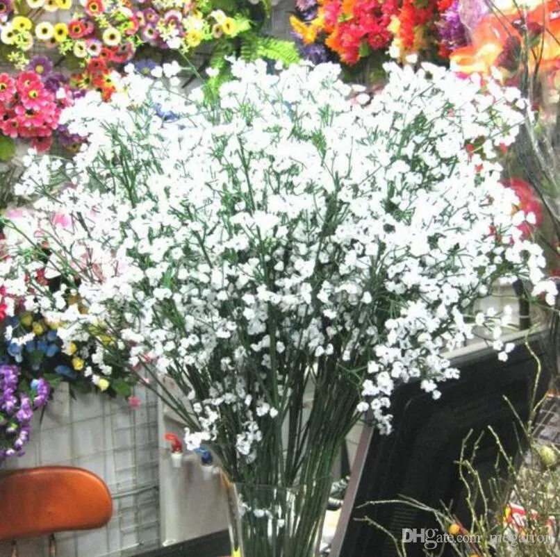 Artificial Baby Breath Flowers Artificial Gypsophila Fake Silk Flower Plant Home Wedding Party Home Decoration