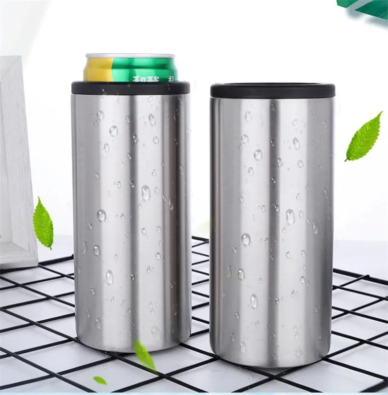 9 Styles Tumblers 12oz Cola Cans Double Wall Stainless Steel Insulated Cup Vacuum Cool Down Beer bottle Simple Portable Sports Bottles