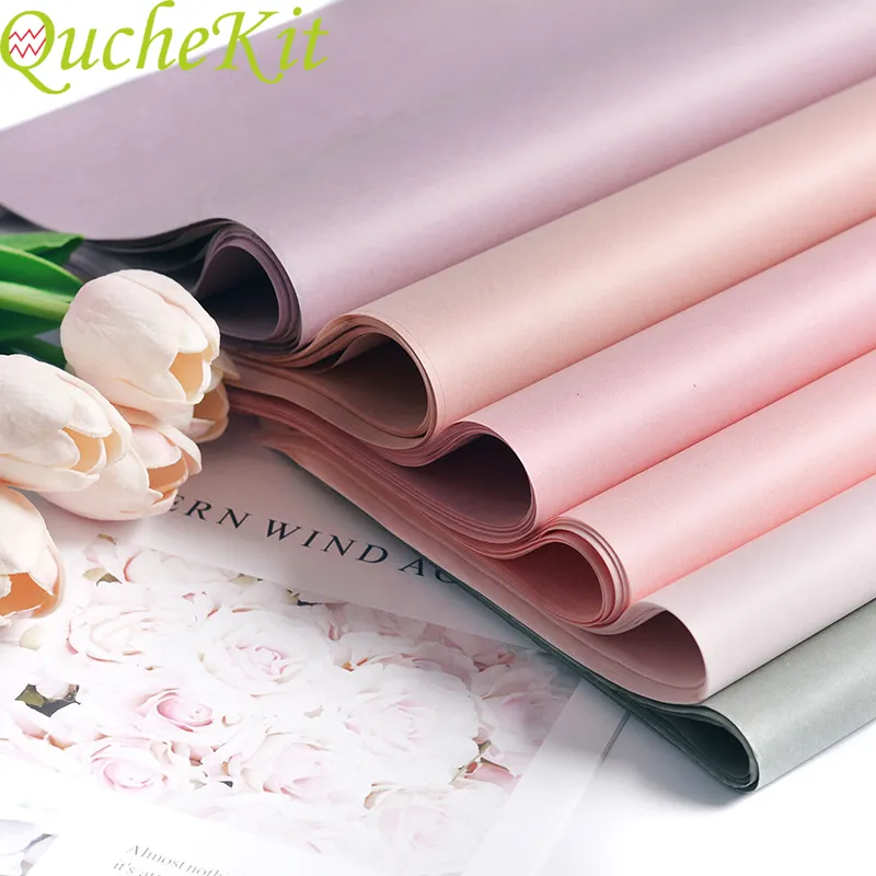 40pcs Tissue 75*52cm Floral Wrapping Paper DIY Gift Packing Paper Wedding Party Home Decoration Supplies