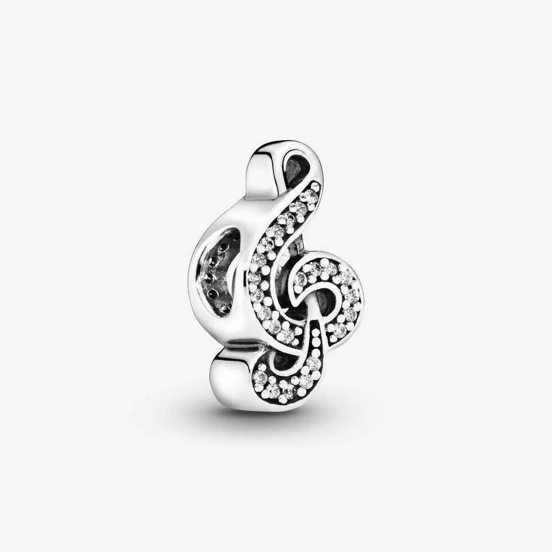 Oryginalne 925 Sterling Silver Treble Clef Music Charms Fit Oryginalny Europejski Charm Bransoletka Moda Kobiety Zaręczyny Akcesoria Biżuteria