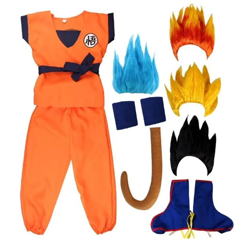 Abbigliamento Set Bambini Son Goku Costumi Cosplay Costumi Di