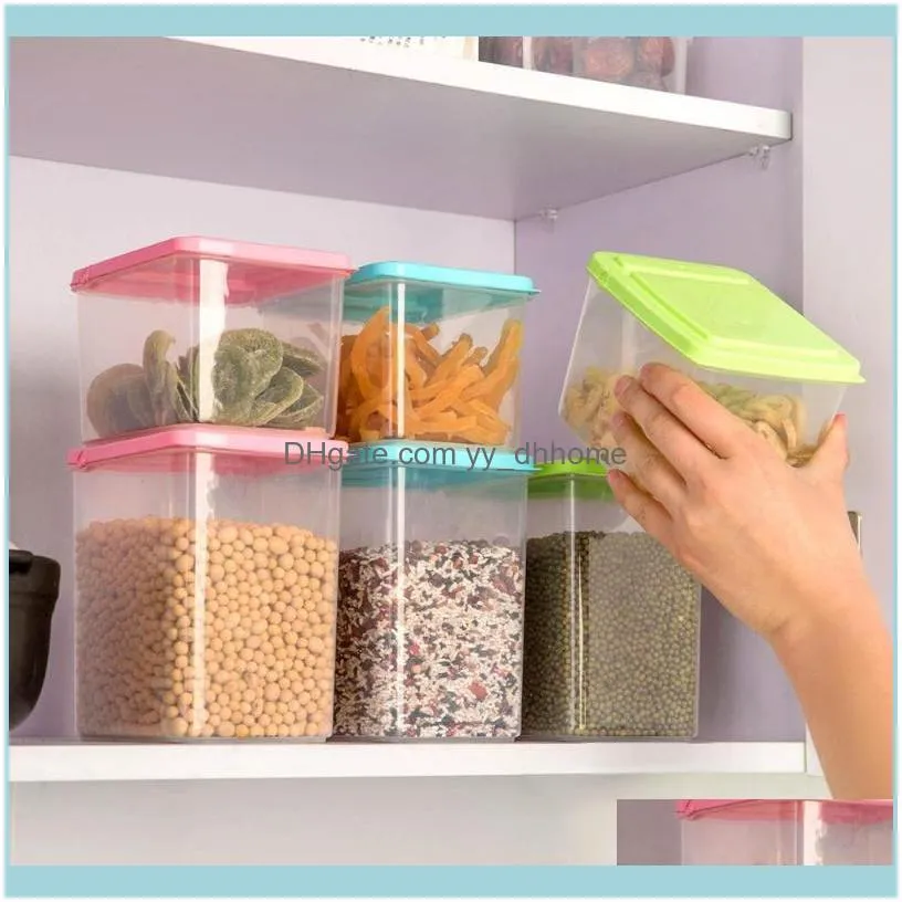 Storage Boxes Refrigerator -Keeping Foodstuff Rectangular Plastic with Lid -Keeping Tool Multi-Function Sealed Box1