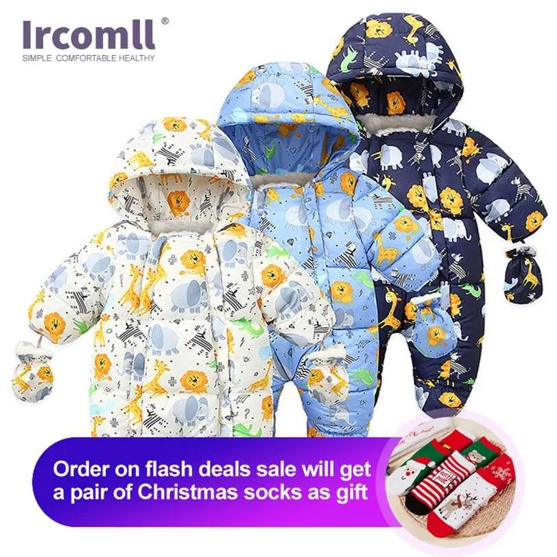 Ircomll Marke geboren Baby Junge Mädchen Kleidung Langarm Warn Winter Herbst Cartoon Gedruckt Säuglings Body für borns 211222
