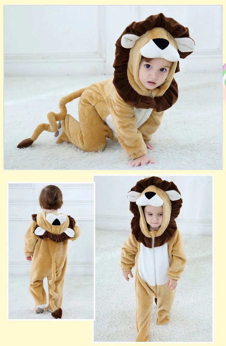 Toddler Girl Halloween Costume Baby Animal Costume Baby Lion Costume Halloween Rompers For Toddler Girls 1-2 Years