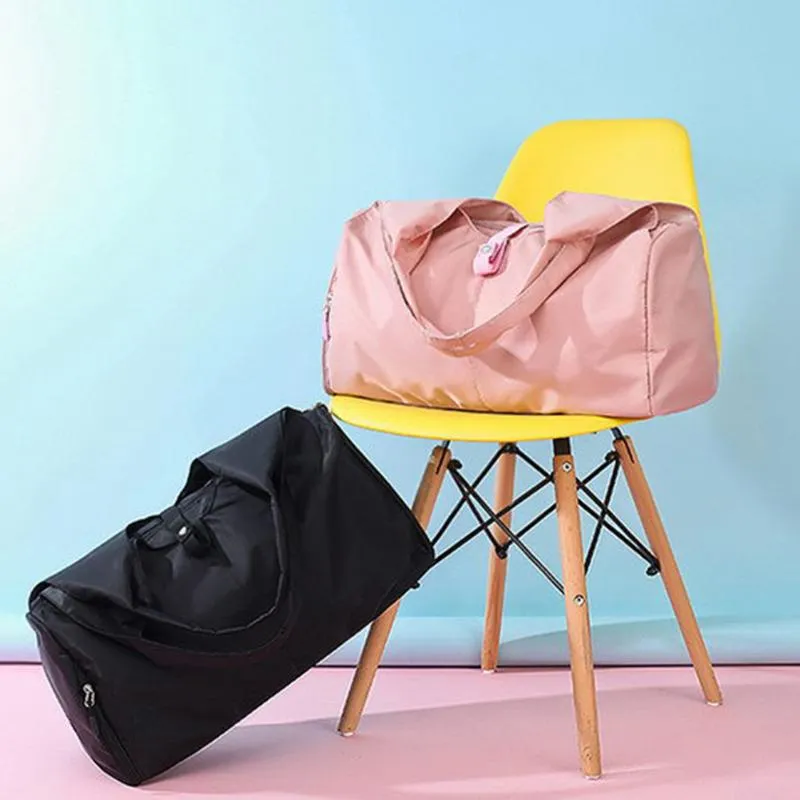 Evening Bags Large Women's Travel Shoulder Fashionable Oxford Cloth Foldable Shopper Capacity Training Handbags Luggage Tote