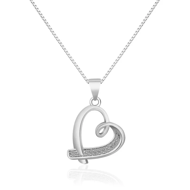 Mode holle sierlijke liefde hart kettingen goud zilver kleur clavicle choker ketting voor vrouwen hanger sieraden cadeau