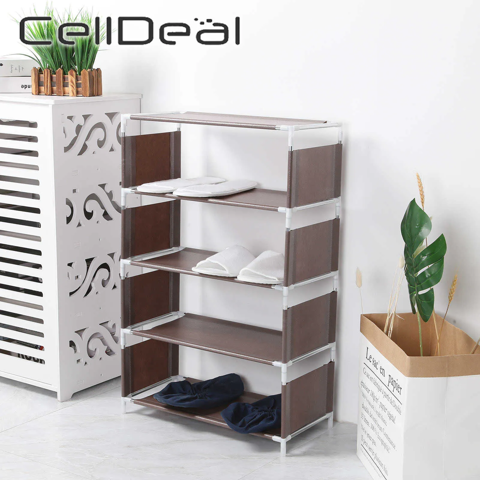 3/4/5 Layers Large Capacity Furniture Shoes Dustproof Cabinet Closet organizer cabinet shoes rack storage organizers hanging 210609