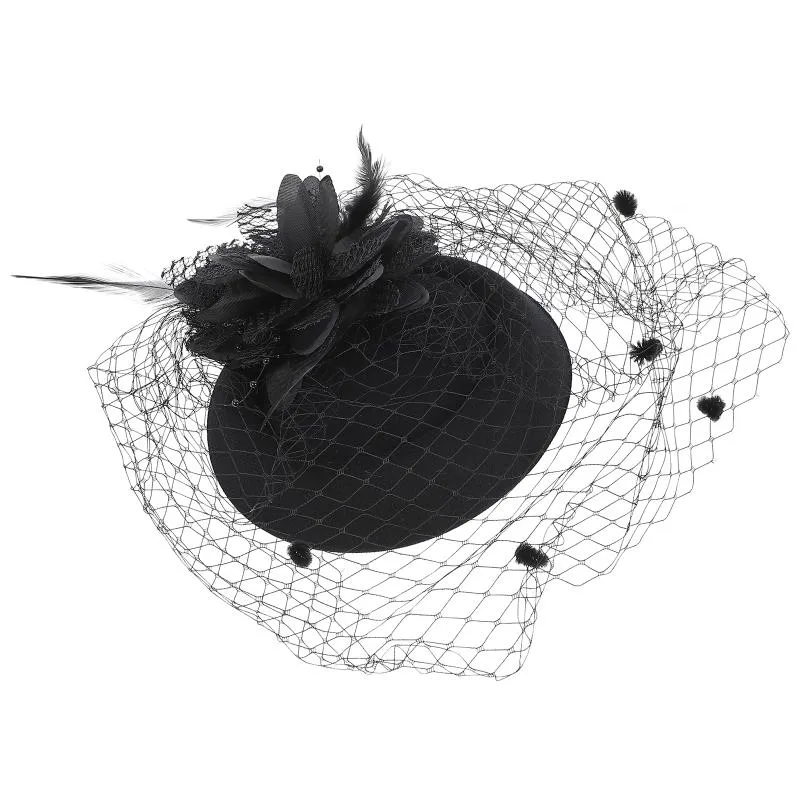 Cappelli da festa 1 pezzo anni '20 e '30 Portapillole Fascinator Hat Cocktail Wedding Tea con velo