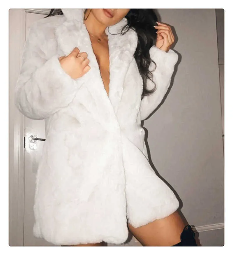 Imitation fur coat European and American women