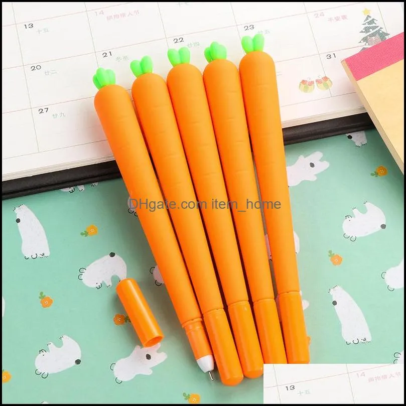 Writing Supplies Office School Business & Industrialwholesale-1 Pcs Creative Cute Black Refill Neutral Pen Stationery Korean Personalized Si