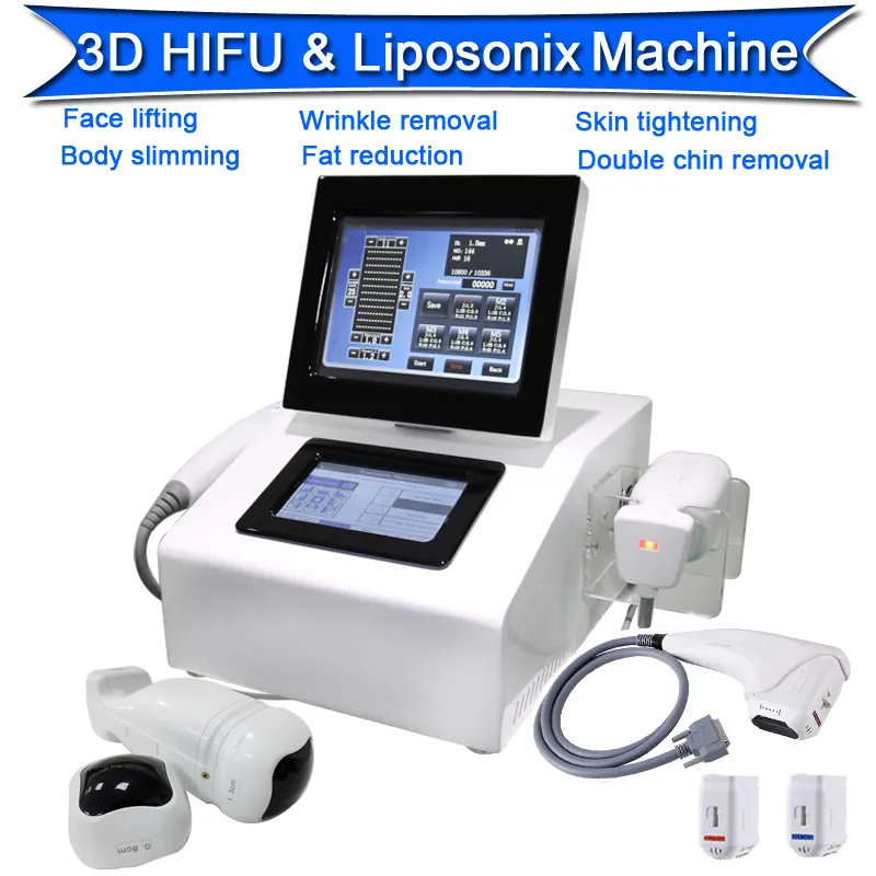 3D HIFU Liposonix Körperschlankheits-Facelift-Maschine für Hals-Hautstraffung, hochintensive, fokussierte Ultraschall-Gesichtsmaschinen