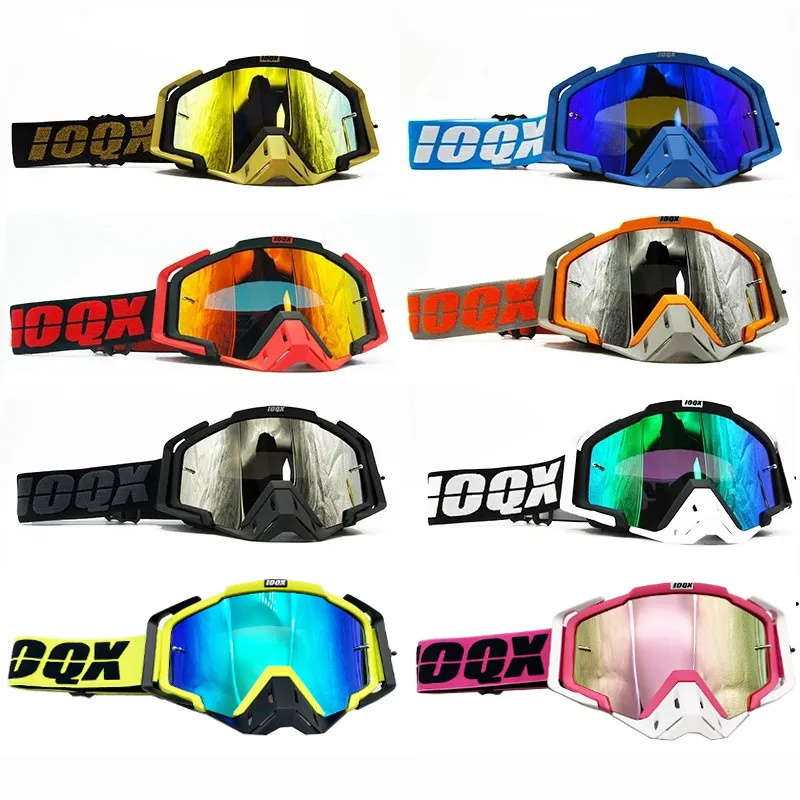 Occhiali da sole da moto Occhiali da moto da esterno Occhiali ATV per occhiali da motocross ATV Casque IOQX MX Occhiali da casco per moto