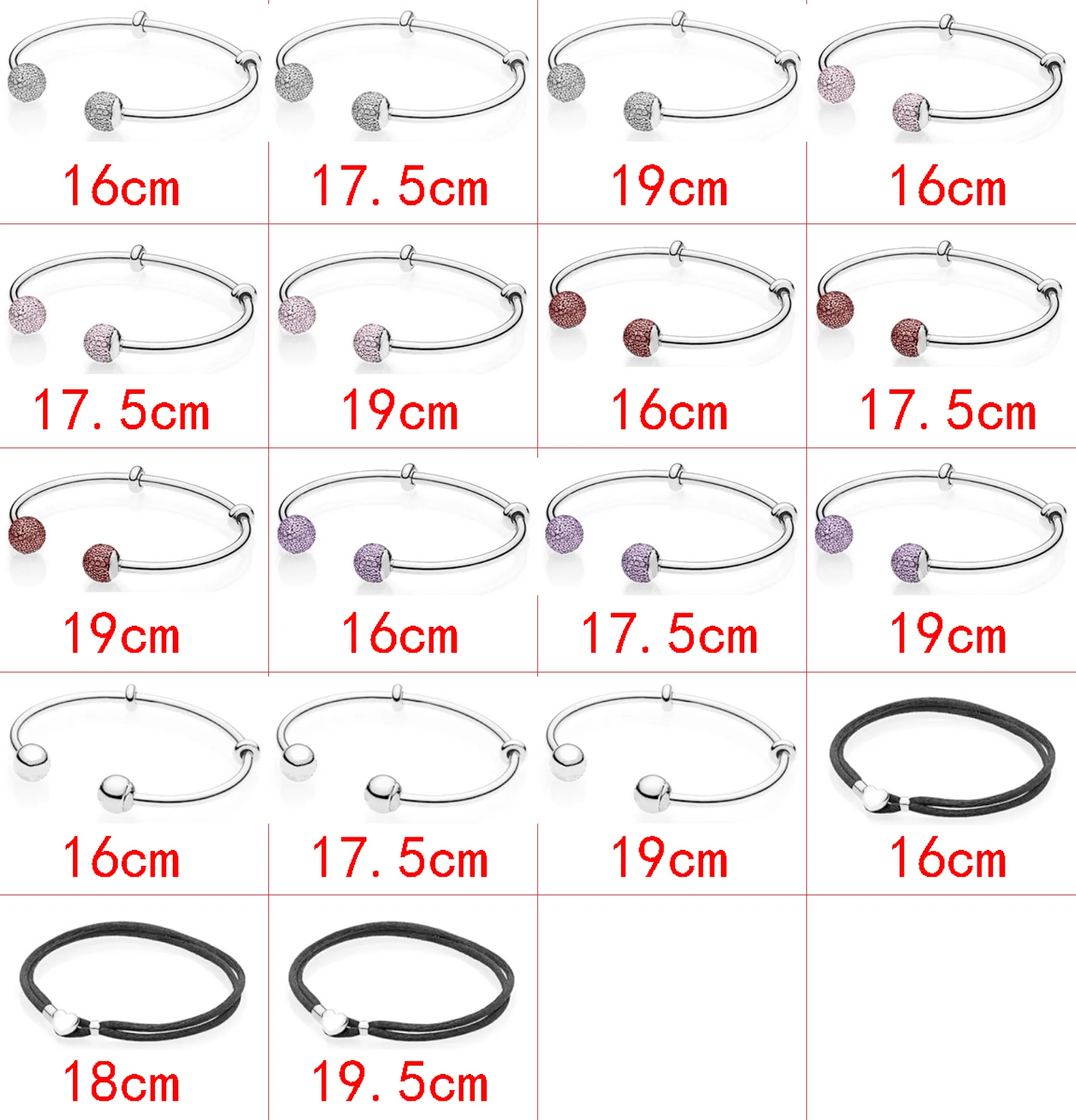 2021 new style 925 sterling silver fashion classic DIY flashing cartoon creative basic chain bracelet jewelry factory direct sales