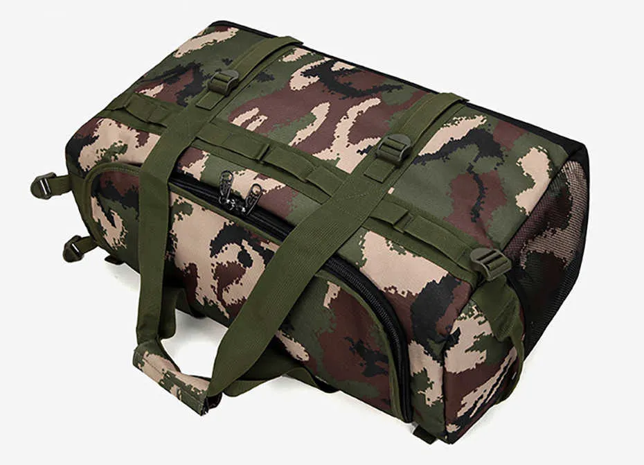 Camo Gym Sports Bag Men Waterproof Fitness Training Backpacks Multifunctional Travel Luggage Outdoor Sporting Tote For Male25